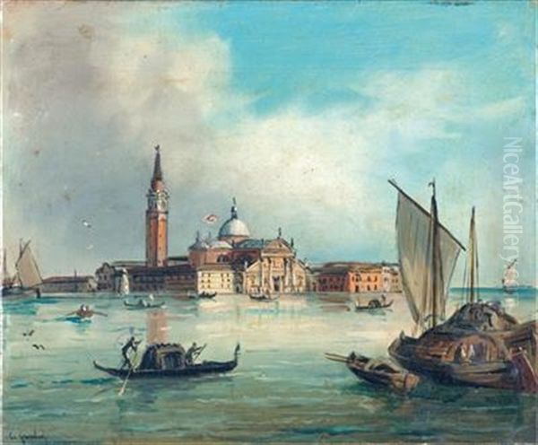 View Of San Giorgio Maggiore Oil Painting by Marco Grubas