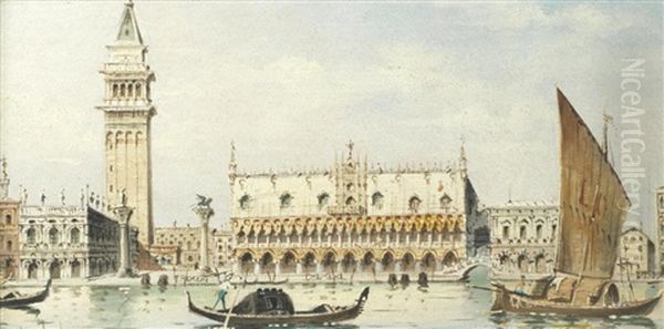 The Doge's Palace, Venice Oil Painting by Marco Grubas