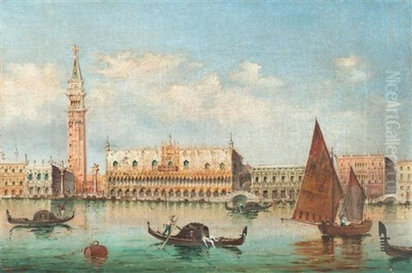 Ansicht Auf Venedig Oil Painting by Marco Grubas