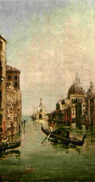 Ansichten Von Venedig Mit Der Kirche Santa Maria Della Salute by Marco Grubas