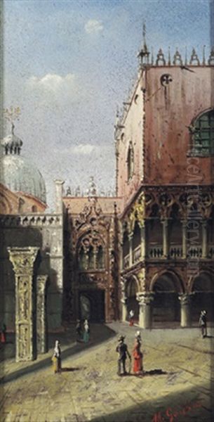 Motiv Aus Venedig Oil Painting by Marco Grubas