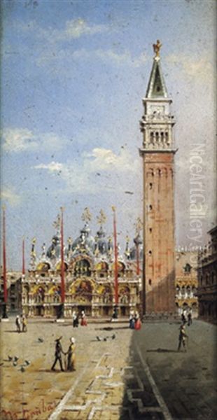 San Marco In Venedig Oil Painting by Marco Grubas