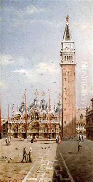 Piazza San Marco, Venezia Oil Painting by Marco Grubas