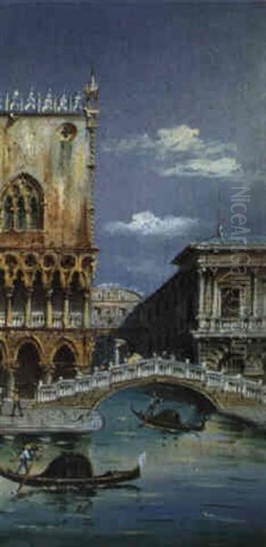 Motiv Aus Venedig Oil Painting by Marco Grubas