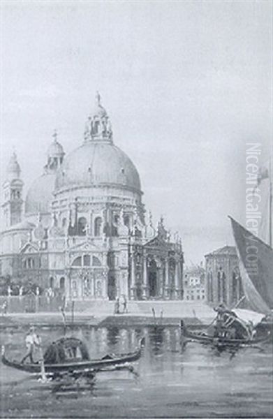 Santa Maria Della Salute, Venice Oil Painting by Marco Grubas