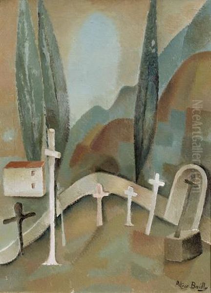 Cimetiere Abandonne Oil Painting by David Bailly