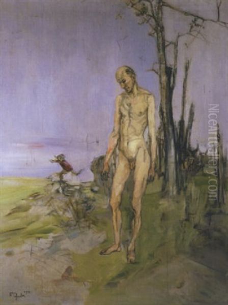 L'homme Nu Oil Painting by Francis Gruber