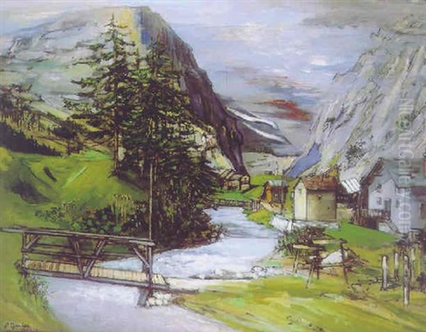 Paysage Du Val D'isere Oil Painting by Francis Gruber