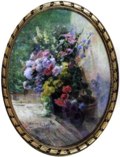 Bouquet De Fleurs Oil Painting by Jacques Gruber