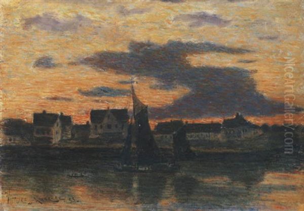 Anversa, 1885 Oil Painting by Vittore Grubicy de Dragon