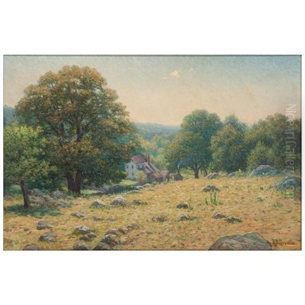 Landscape With Farm Oil Painting by Richard Buckner Gruelle