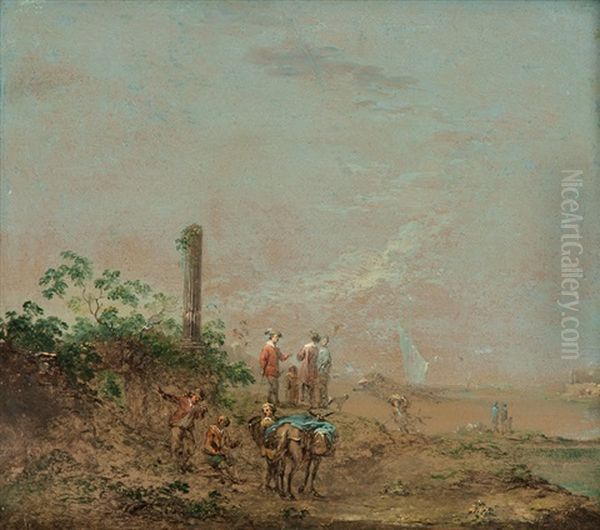 Zatoka Oil Painting by Norbert Joseph Carl Grund