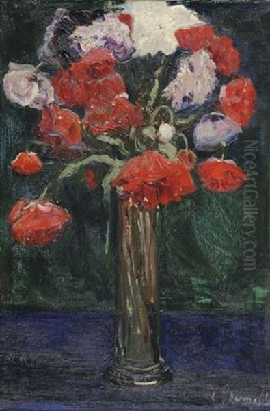 Anemonenstraus Oil Painting by Arthur Grunenberg