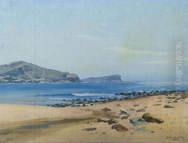 Avoca Beach, New South Wales Oil Painting by Elioth Gruner