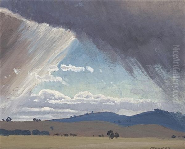 Storm Clouds, 1931 Oil Painting by Elioth Gruner