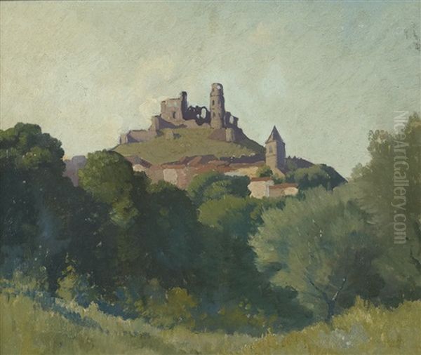 Chateau De Grimant Oil Painting by Elioth Gruner