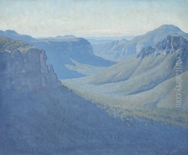 Blackheath, Blue Mountains Oil Painting by Elioth Gruner