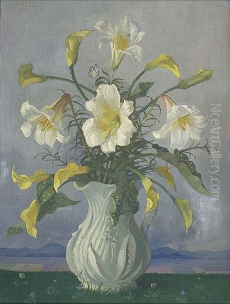 Flower Piece by Elioth Gruner