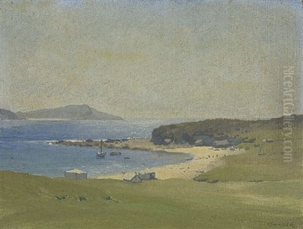 Terrigal Oil Painting by Elioth Gruner