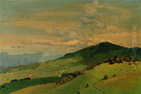 Robertson Landscape Oil Painting by Elioth Gruner