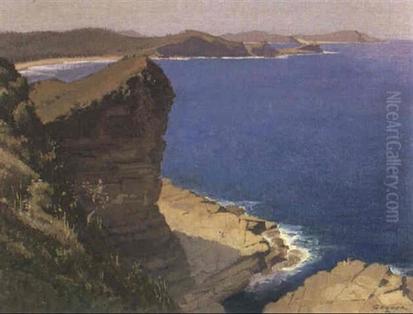 Headland, Terrigal Oil Painting by Elioth Gruner