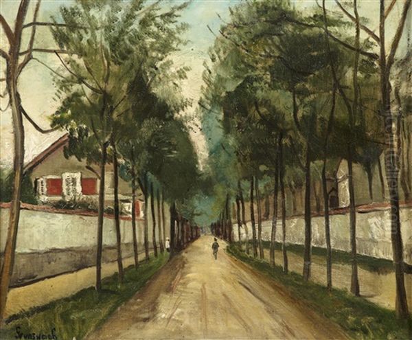 L'allee Arboree Oil Painting by Nathan Grunsweigh