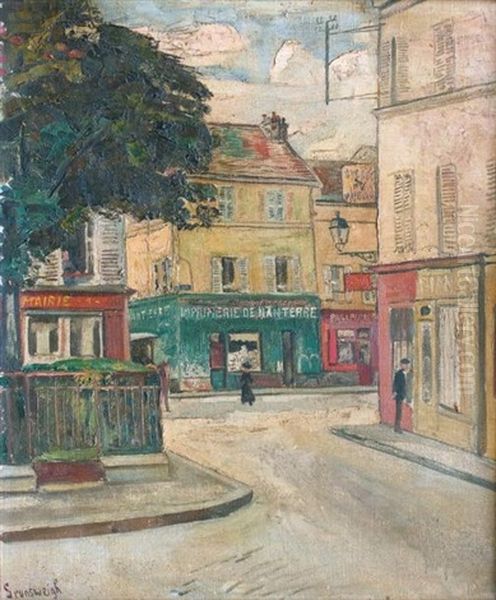 Imprimerie De Nanterre Oil Painting by Nathan Grunsweigh