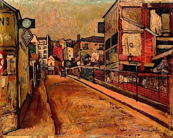 Rue Breche Aux Loups Oil Painting by Nathan Grunsweigh