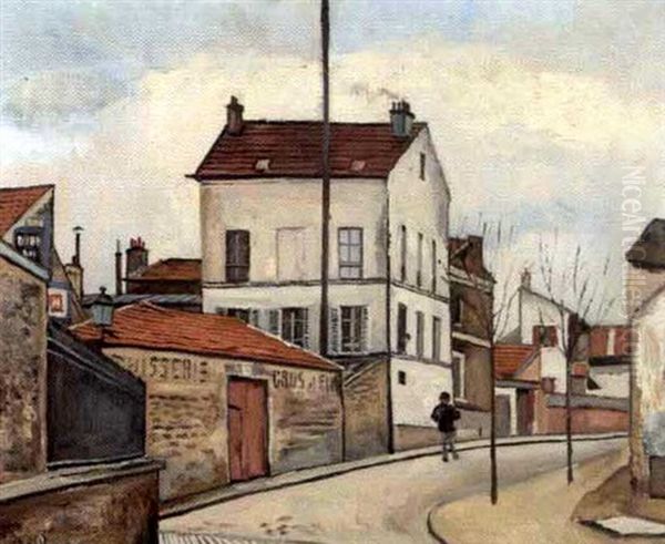 Rue A La Maison Blanche Oil Painting by Nathan Grunsweigh