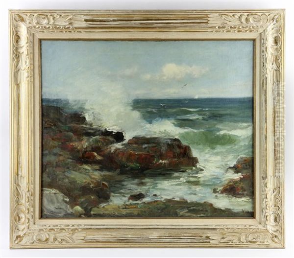 Bass Rocks Oil Painting by Charles Paul Gruppe