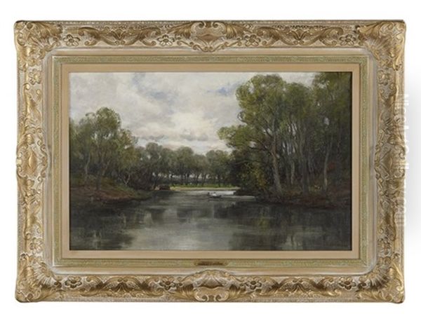 Kirkwood Lake Oil Painting by Charles Paul Gruppe