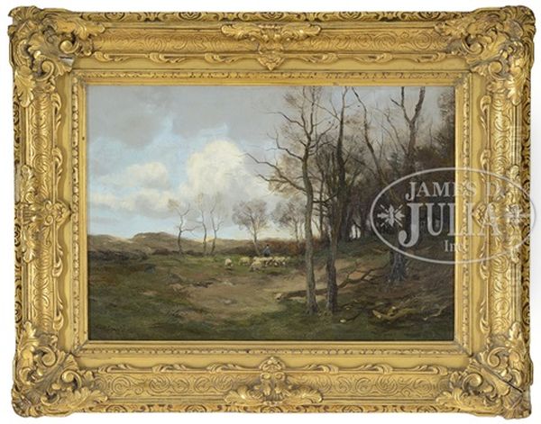 Pasture In Duma, Holland Oil Painting by Charles Paul Gruppe