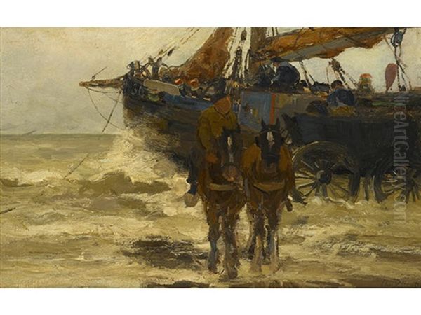 Dutch Fishermen by Charles Paul Gruppe