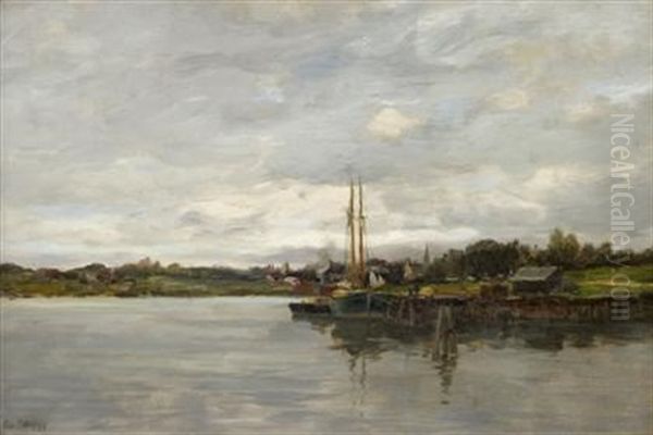 Gloucester Oil Painting by Charles Paul Gruppe