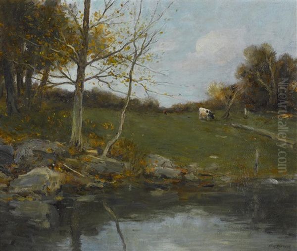 November Day, Catskills Oil Painting by Charles Paul Gruppe