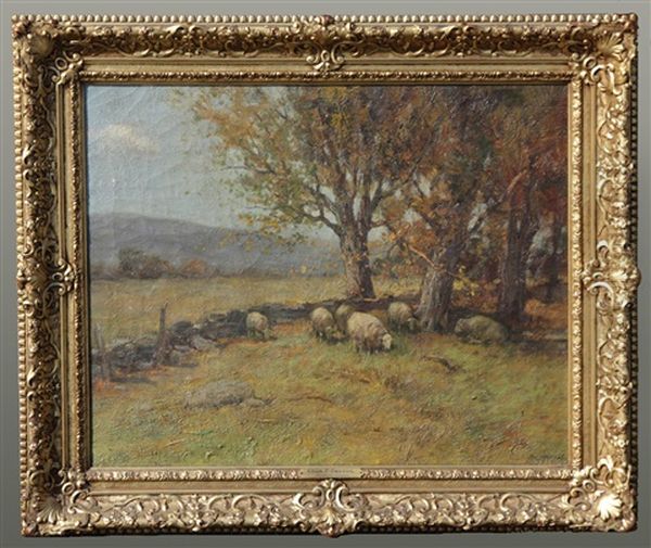 Pasture Lands Oil Painting by Charles Paul Gruppe