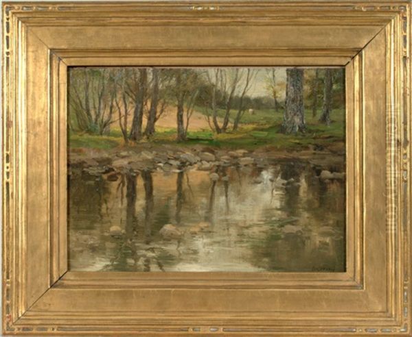 Reflections Oil Painting by Charles Paul Gruppe