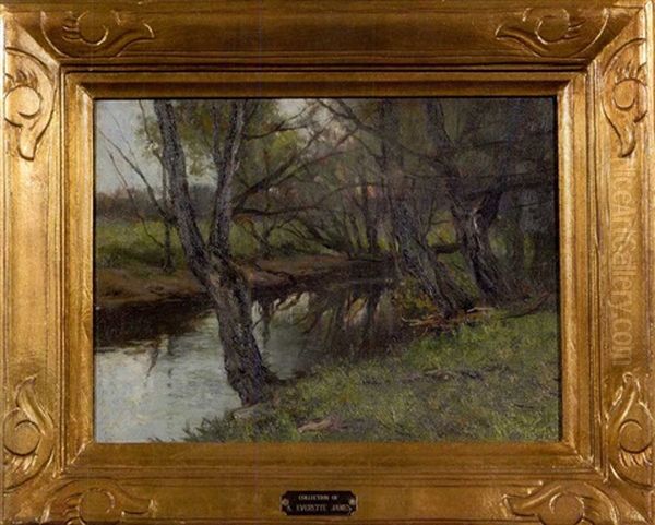 Along The Creek Oil Painting by Charles Paul Gruppe