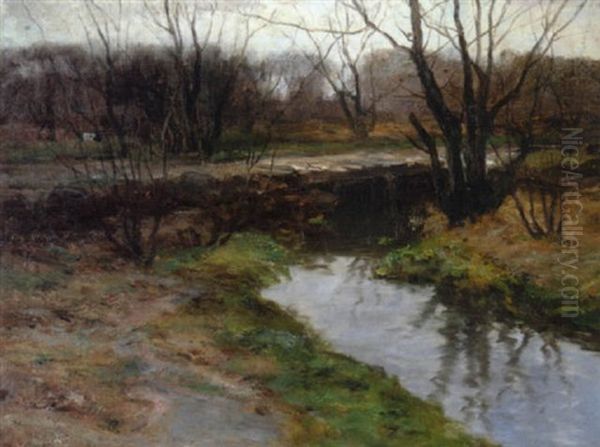 Brook In Spring Oil Painting by Charles Paul Gruppe