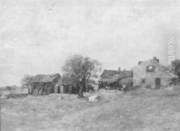 The Old Homestead Oil Painting by Charles Paul Gruppe