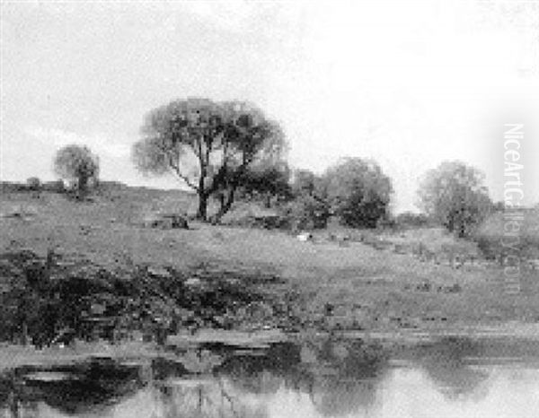 Along The Connecticut River, Lyme by Charles Paul Gruppe