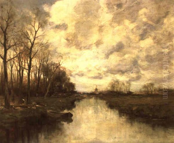 Under Moving Skies Oil Painting by Charles Paul Gruppe