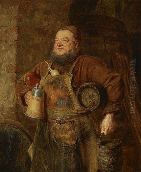 Der Kellermeister Oil Painting by Eduard von Gruetzner