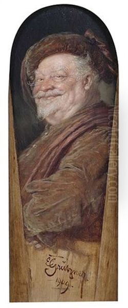 Falstaff Oil Painting by Eduard von Gruetzner