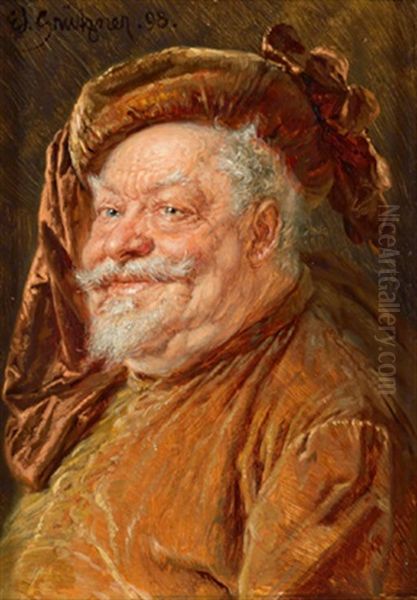 Falstaff Oil Painting by Eduard von Gruetzner