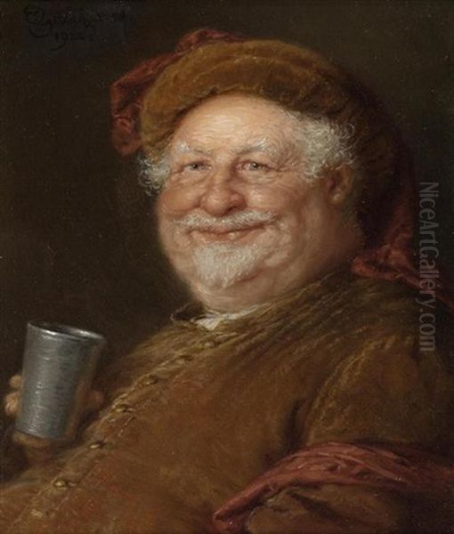 Falstaff Oil Painting by Eduard von Gruetzner