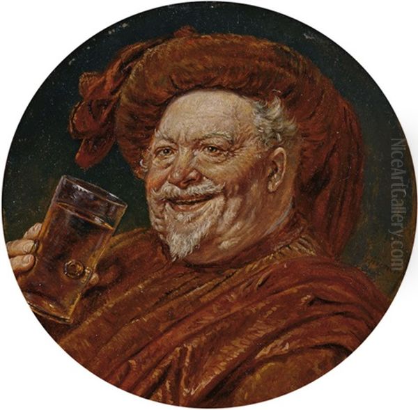 Falstaff Oil Painting by Eduard von Gruetzner