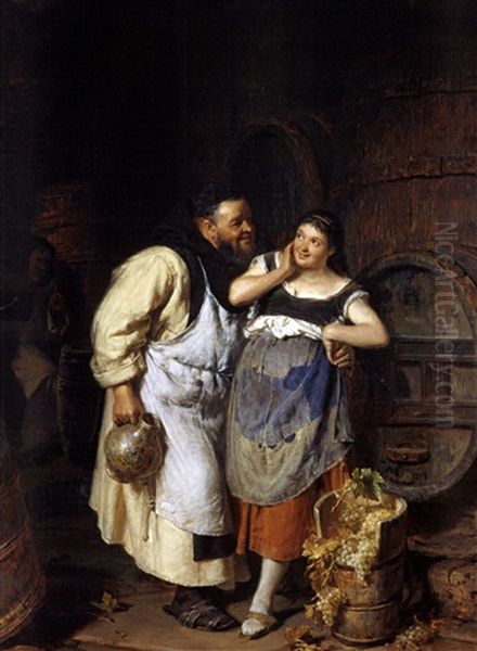 Rudiman Und Kerhildis Oil Painting by Eduard von Gruetzner