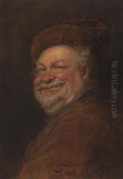 Falstaff Oil Painting by Eduard von Gruetzner