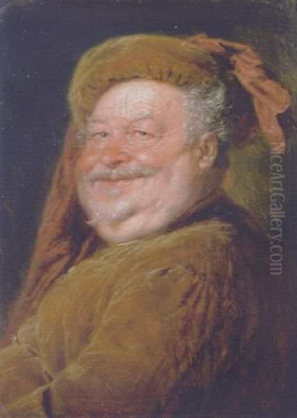 Falstaff Oil Painting by Eduard von Gruetzner